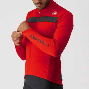 Bluza cu maneca lunga Castelli Puro 3 FZ rosu - Wheelsports